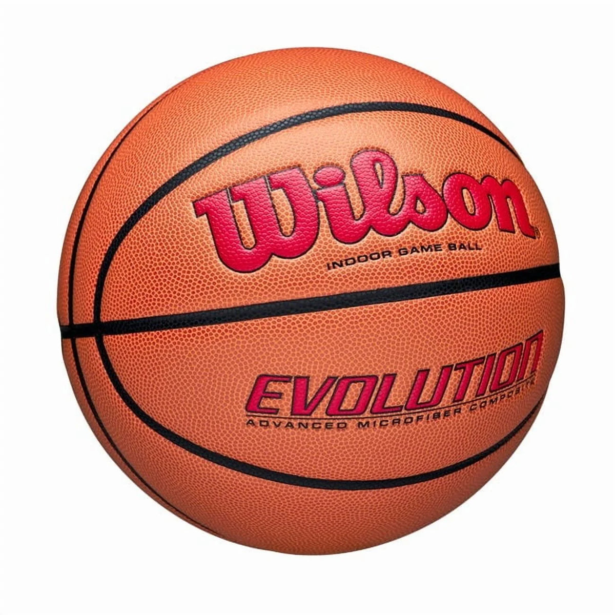 Wilson Evolution Baloncesto de Juego Interior - Negro, Talla 7 - 29,5"