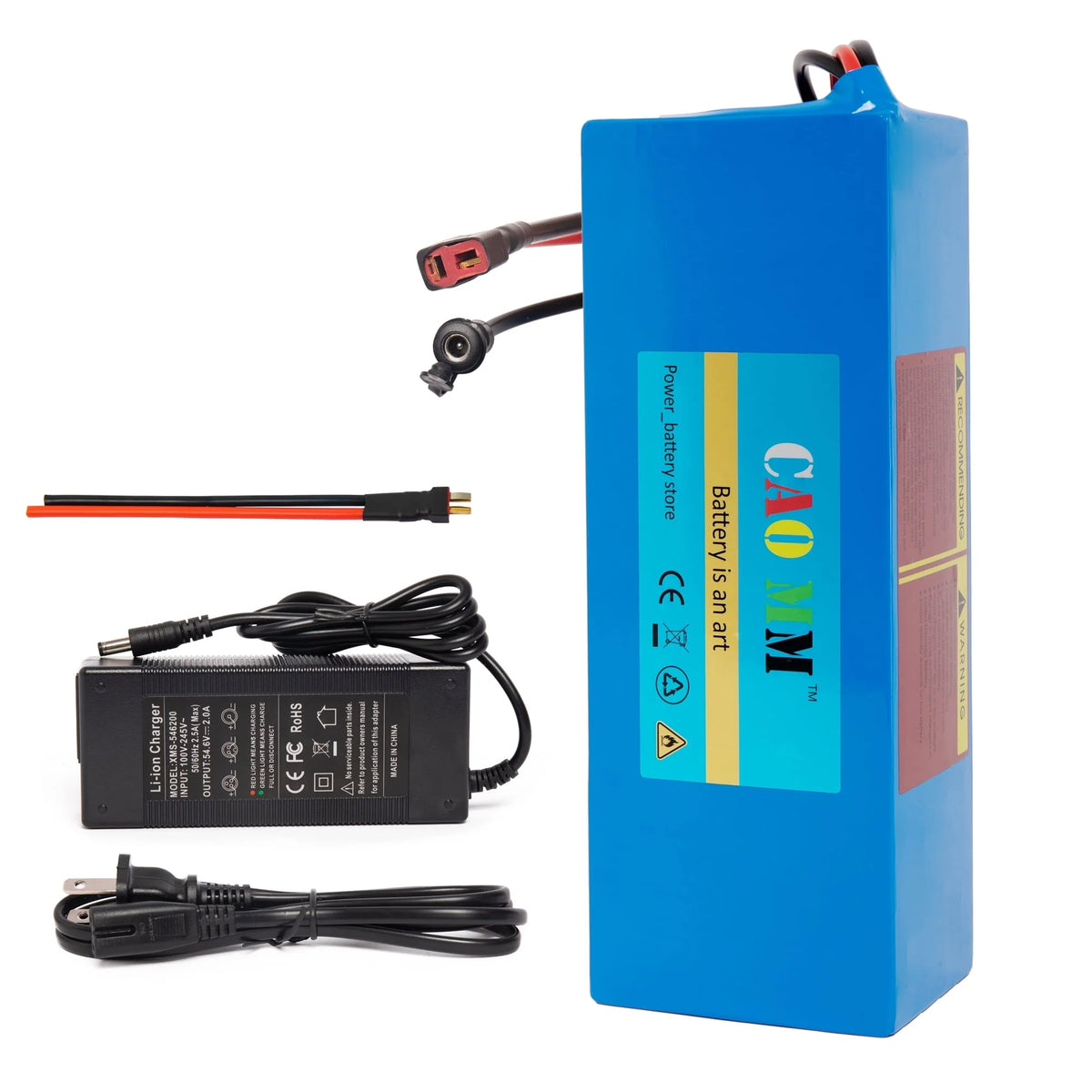 48V 8Ah Lithium Battery 30A BMS 48V Battery with Charger for 750W Electirc Tricycle Motor