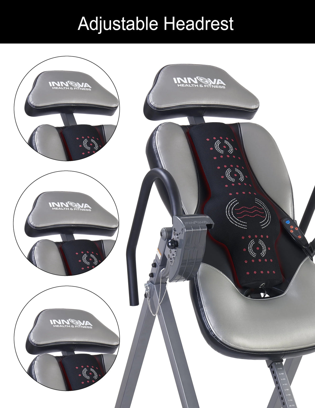 Innova ITM5950 Advanced Heat and Massage Therapeutic Inversion Table, , 300 lb Max Weight Capacity