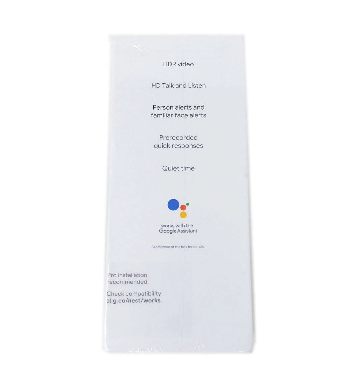Google Nest Hello NC5100US Smart Wi-Fi Video Doorbell