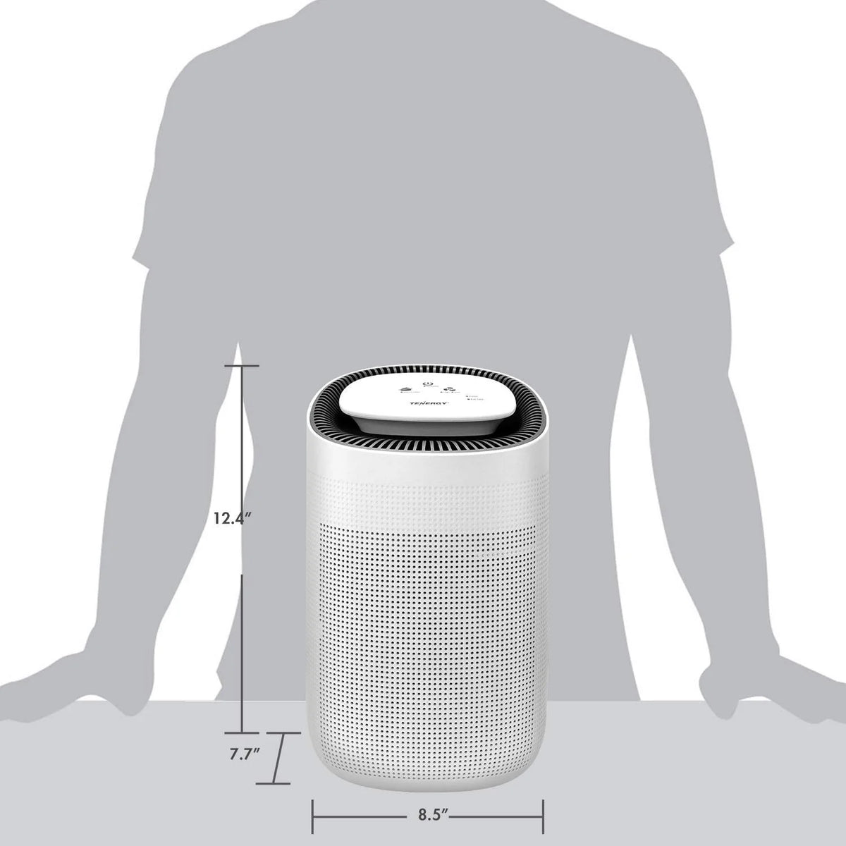 Tenergy Sorbi 1000ml Air Dehumidifier w/Air Purifying Function, True HEPA Filter, Auto Shutoff, Touch Control Adjustable Air Speed, Ultra-Quiet Allergies Eliminator, Ideal for Closets and Bathrooms