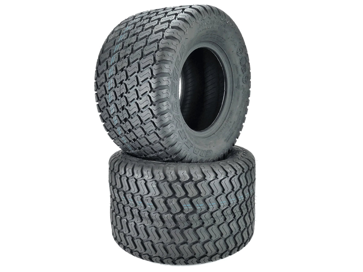 (2) OTR 20x12.00-10 Grassmaster 4 Ply Tires for Zero Turn Mowers