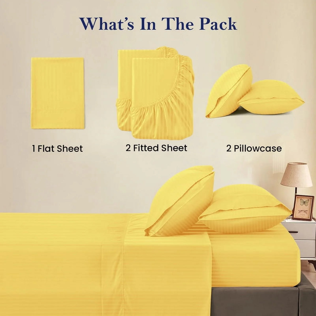 5-Piece Split Queen Sheet Set, 800 Thread Count, 100% Egyptian Cotton, Color Aqua Blue Stripe Pattern, Fits 16-Inch Deep Mattresses