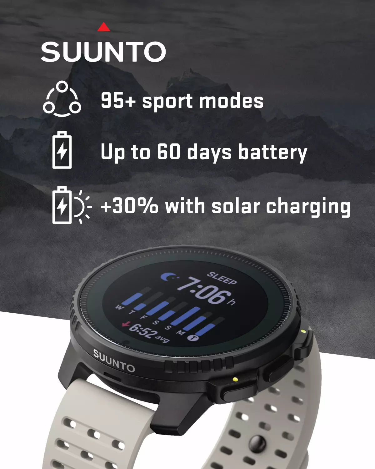 Suunto Vertical Watch, All Black, One Size