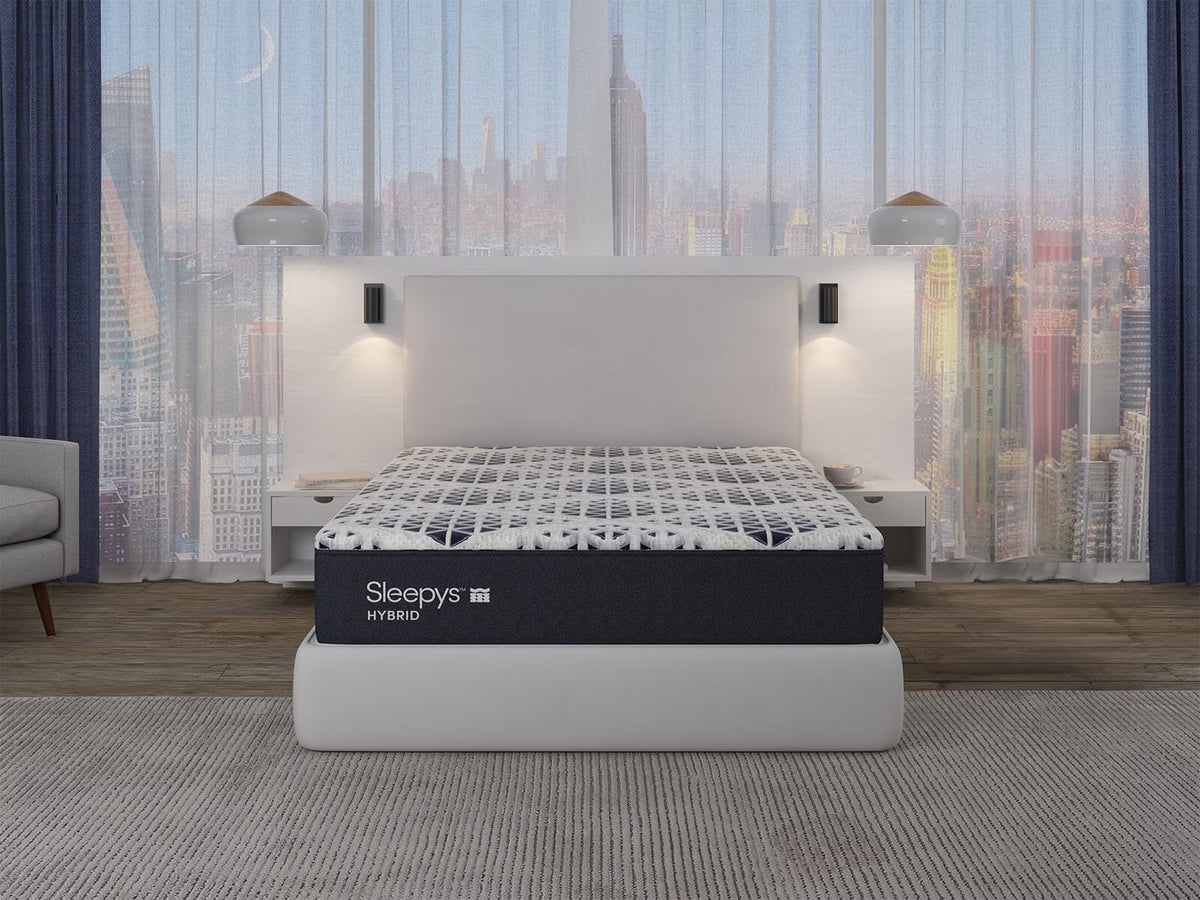 Sleepy's by Mattress Firm 11" Twin Mattress, Memory Foam Cooling Hybrid Mattress in a Box, Firm