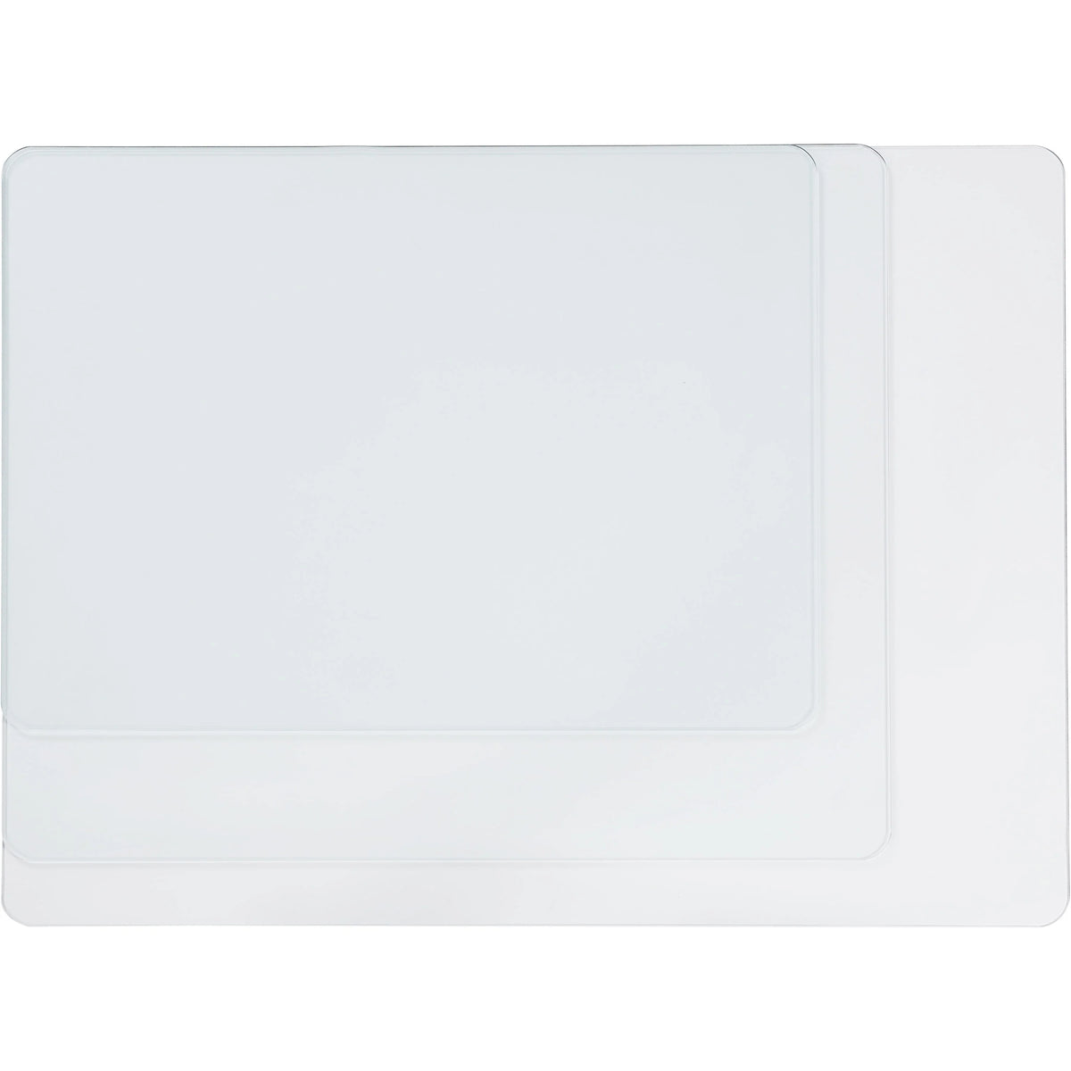 Lorell Chairmat Tempered Glass 46"Wx36"Lx1/4"H Clear 82833