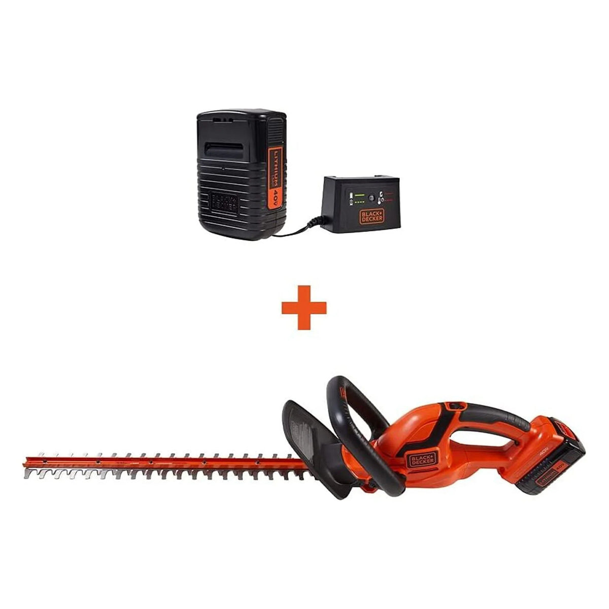 BLACK+DECKER 22" 40V MAX* Hedge Trimmer, (LHT2240C)