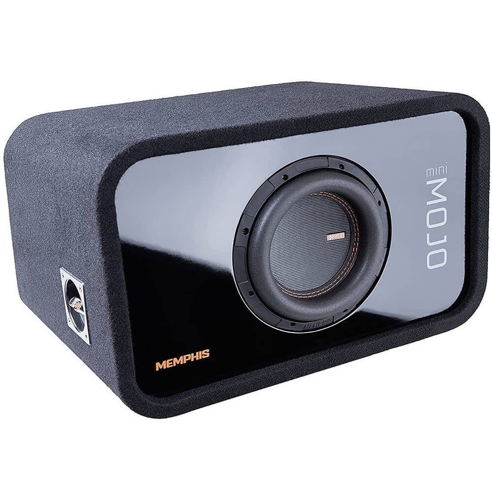 Memphis Audio MJME8S1V2 Loaded Single 8 inch Vented MOJO Mini Series Subwoofer Enclosure