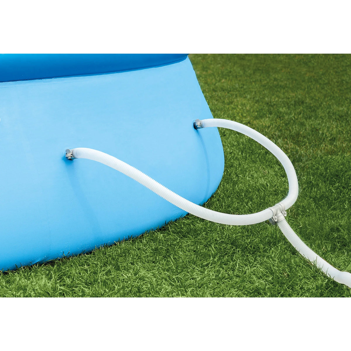 Intex 10ft Round Swimming Pool Cover & Easy Set 10ft x 30in Inflatable Pool