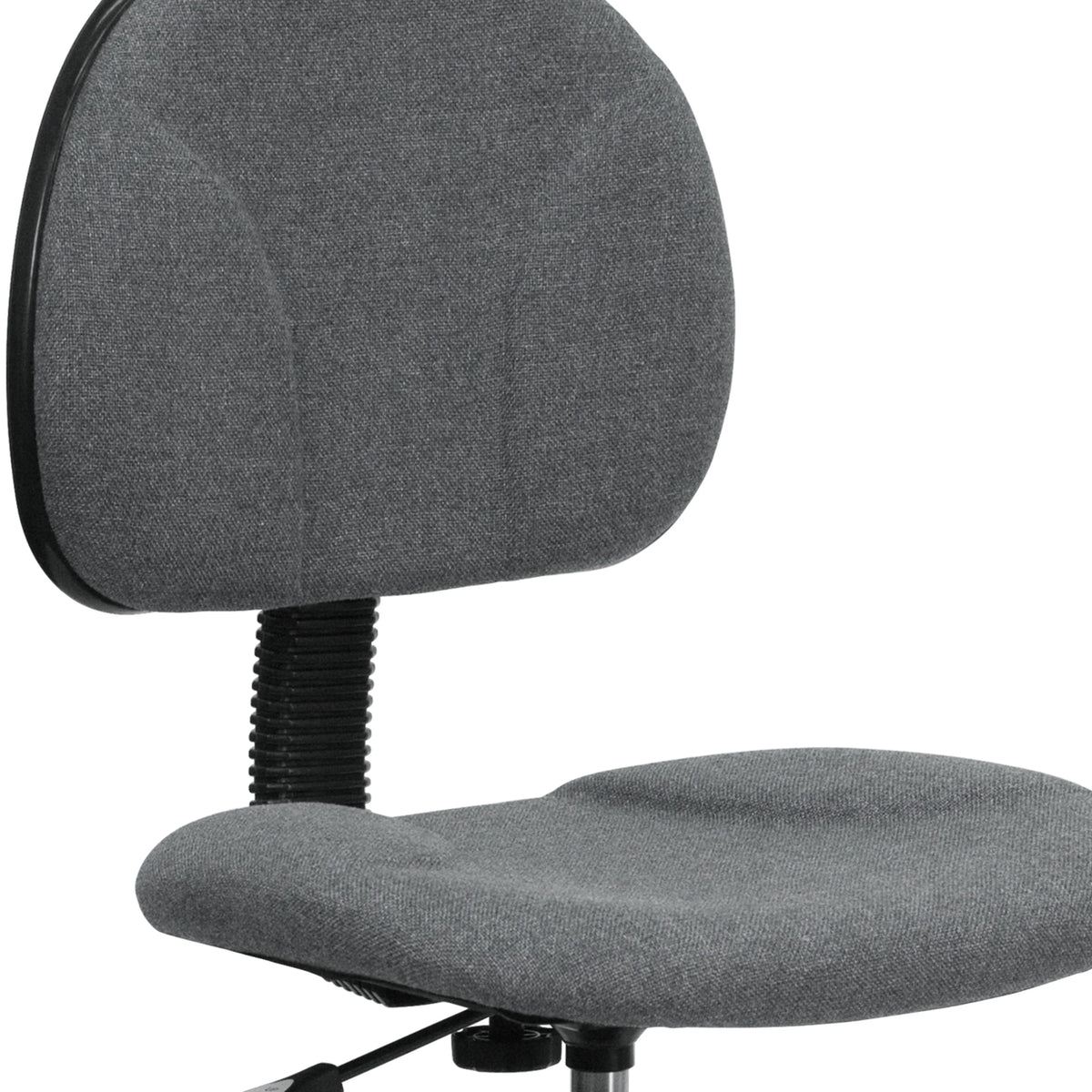 Emma  Oliver Black Fabric Drafting Chair (Cylinders: 22.5"-27"H, 26"-30.5"H)
