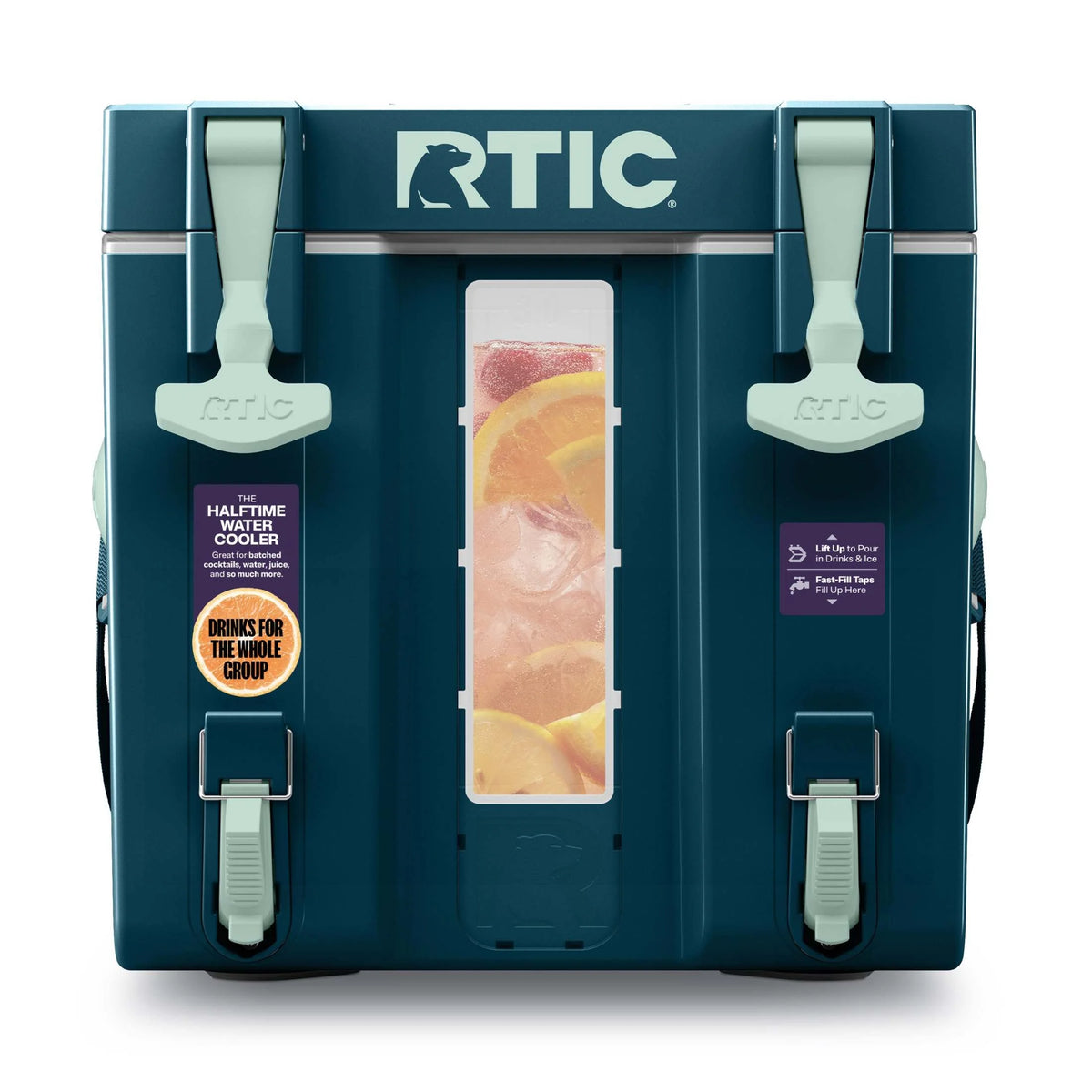 RTIC Halftime Water Cooler, 3 Gallon Hard-Sided Water Cooler, White