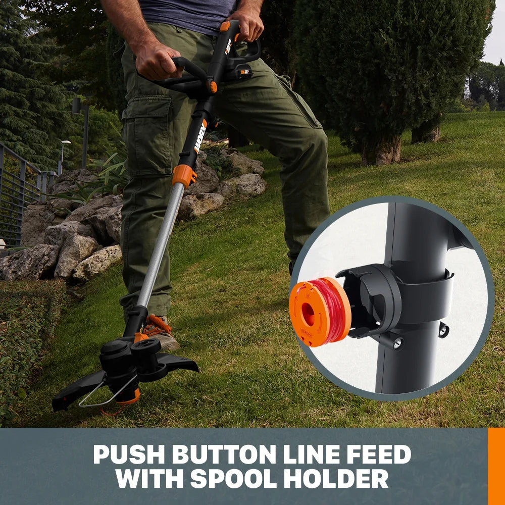Worx WG170.3 20V Power Share GT Revolution 4.0Ah 12" Cordless String Trimmer