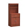 54" Tall Open Shelves, 1-Drawer and Bottom Enclosed Storage Kitchen Cabinet