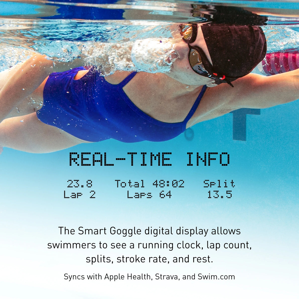 FINIS Smart Goggle Max Kit - Orange Mirror/Black