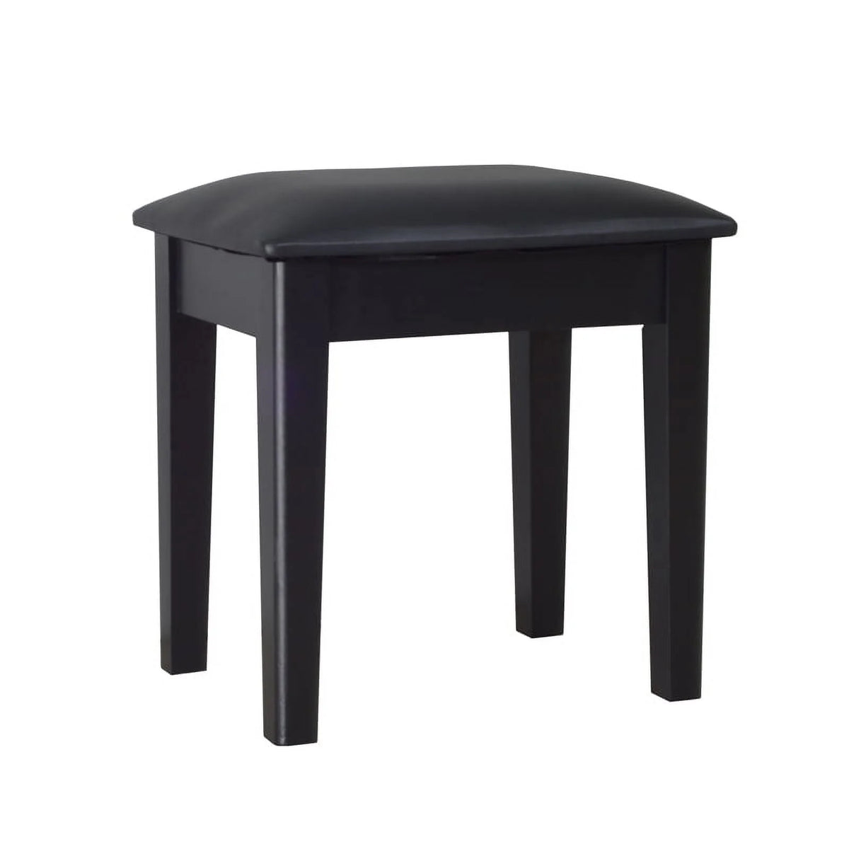 CRO Decor 18'' Tall Vanity Stool-Black