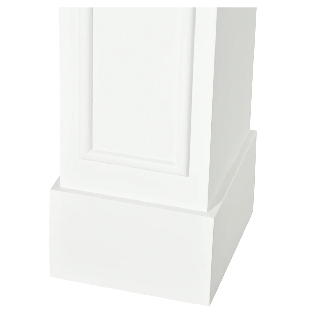 Modern Fireplace Mantel, Surround Mantels for Fireplace with Decorative Pattern Interior Width 29" White