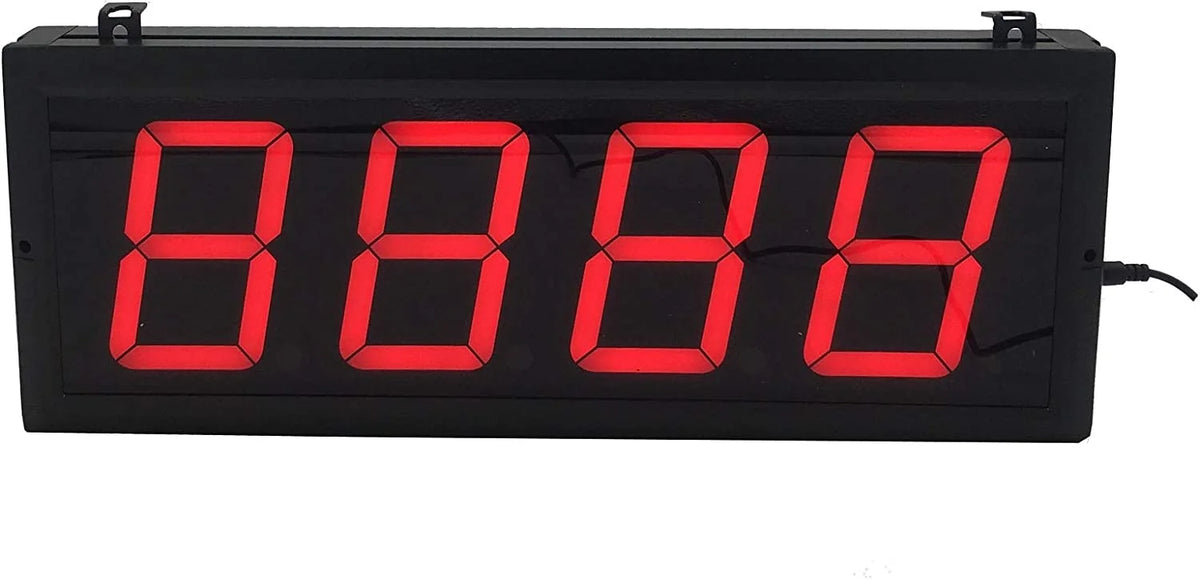 Btbsign LED Up/Down Counter with Switch Box & Remote Red 4'' LED Display 4Digit