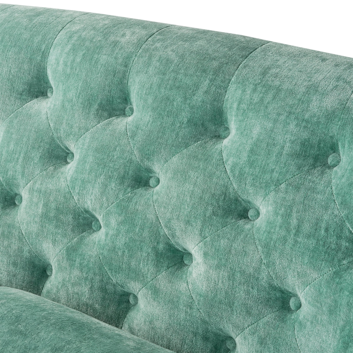 The Pioneer Woman Laurel Tufted Sofa, Cream Velvet, 79.53 in