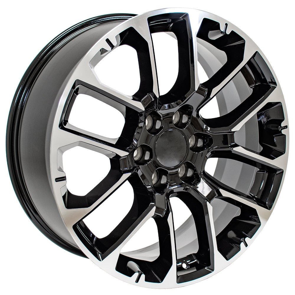 22 inch Hyper 5696 OE Wheels & Goodyear Tires Fit GM Trucks & SUVs - Tahoe Style Rims