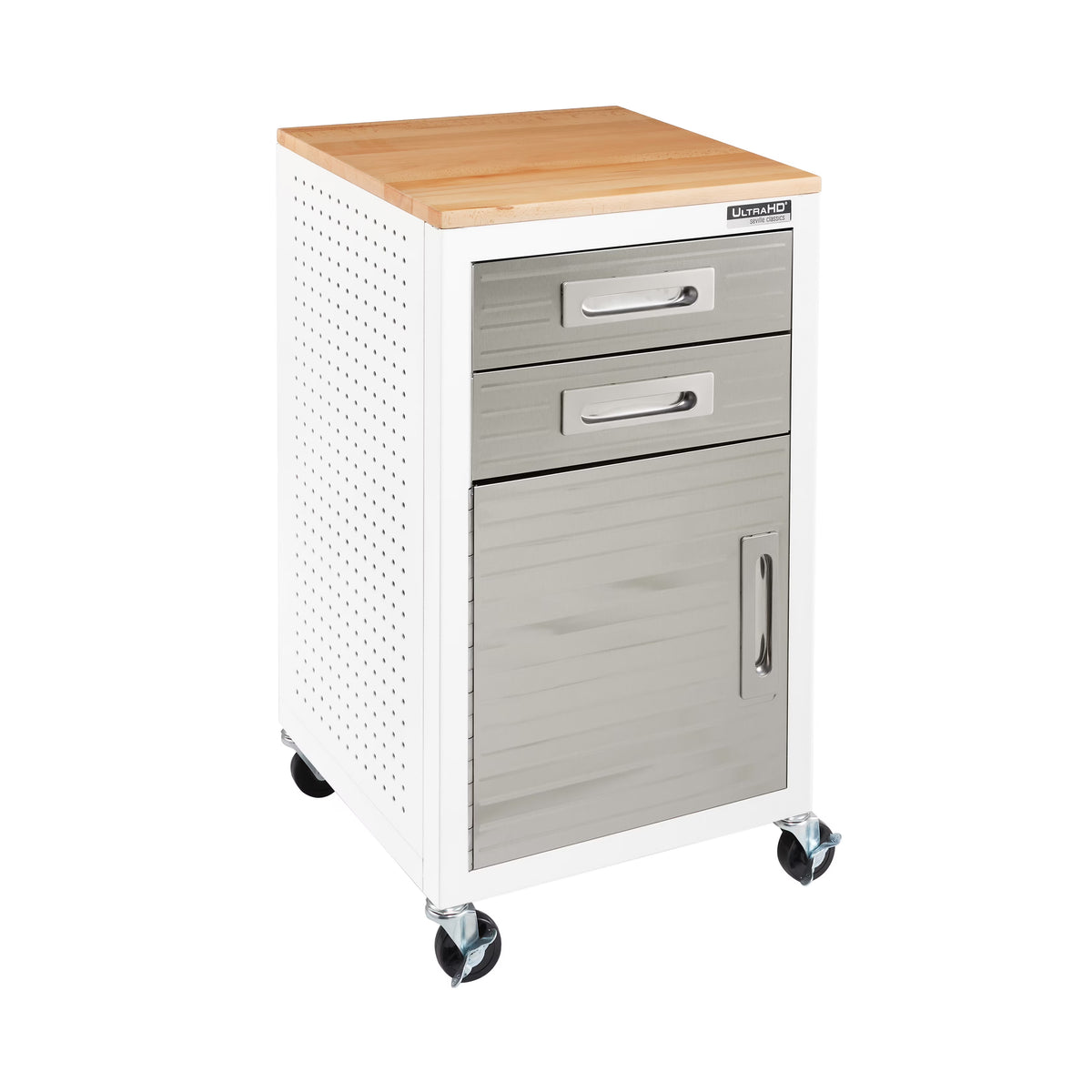 Seville Classics ULTRAHD? 2-Drawer Rolling Steel File Cabinet, Granite Gray