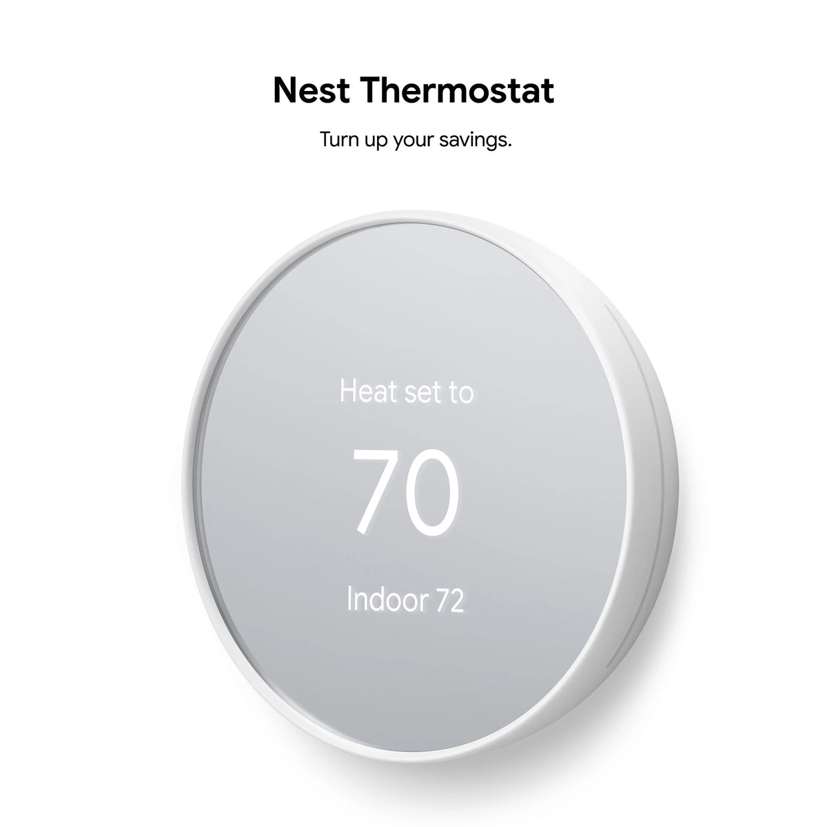 Google Nest  Thermostat - Smart Programmable Wi-Fi GA01334-US - Snow