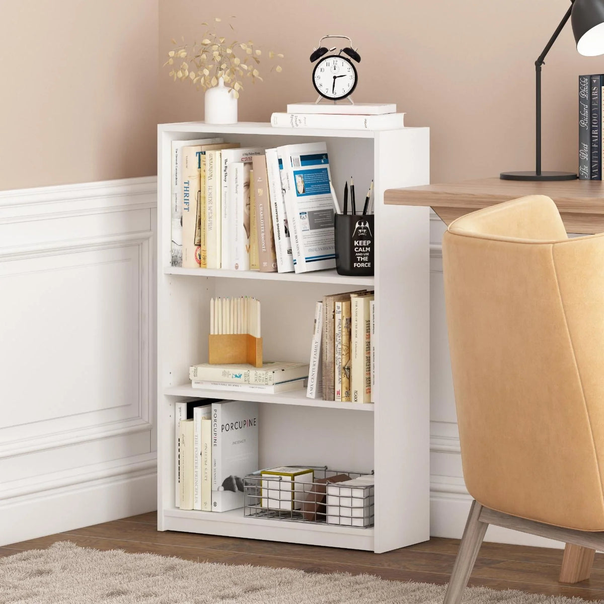 Furinno Jaya Simply Home 3-Shelf Bookcase