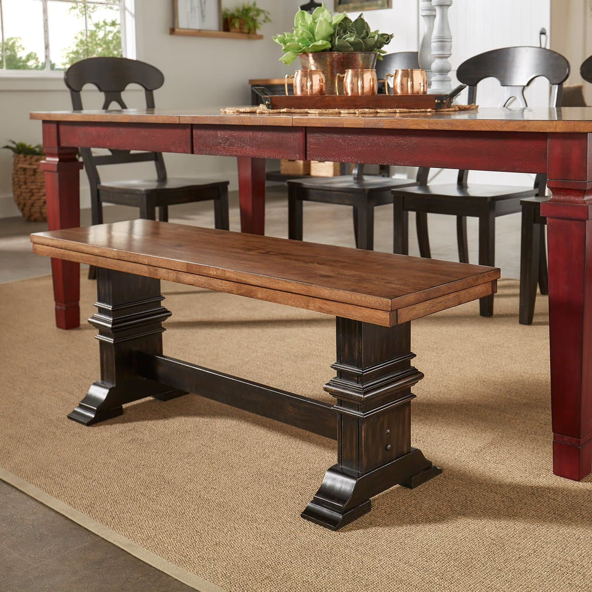 Weston Home Wooden Bench, Oak
