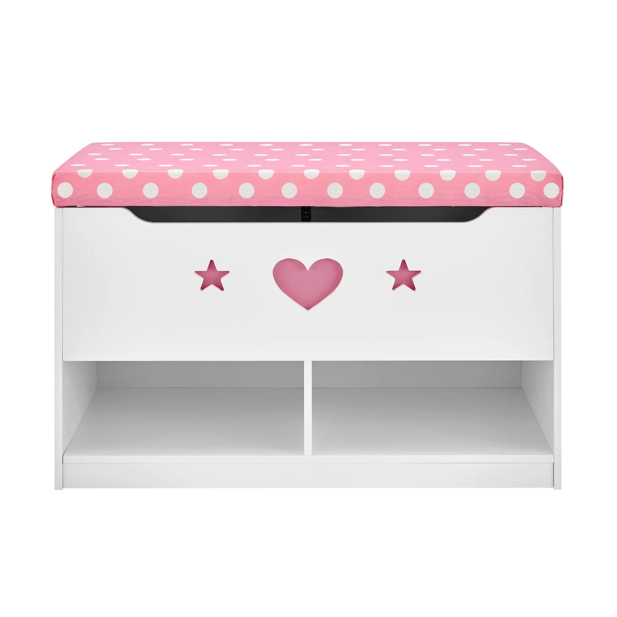 Sturdis Wooden Toy Box Spacious Storage for Home Organization, White