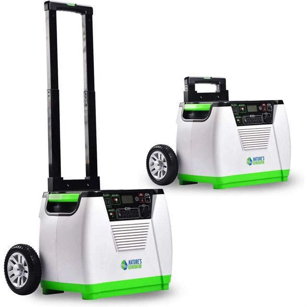Nature's Generator 1800W Portable Generator 2-WAYS (Solar panels & Wind)- Platinum System GXNGPT