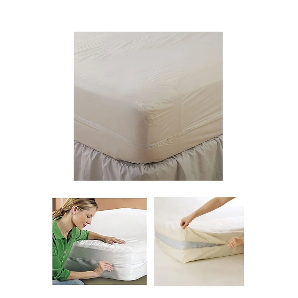 6 Pack King Bed Bug Proof Mattress Cover Protector Waterproof Zippered Vinyl