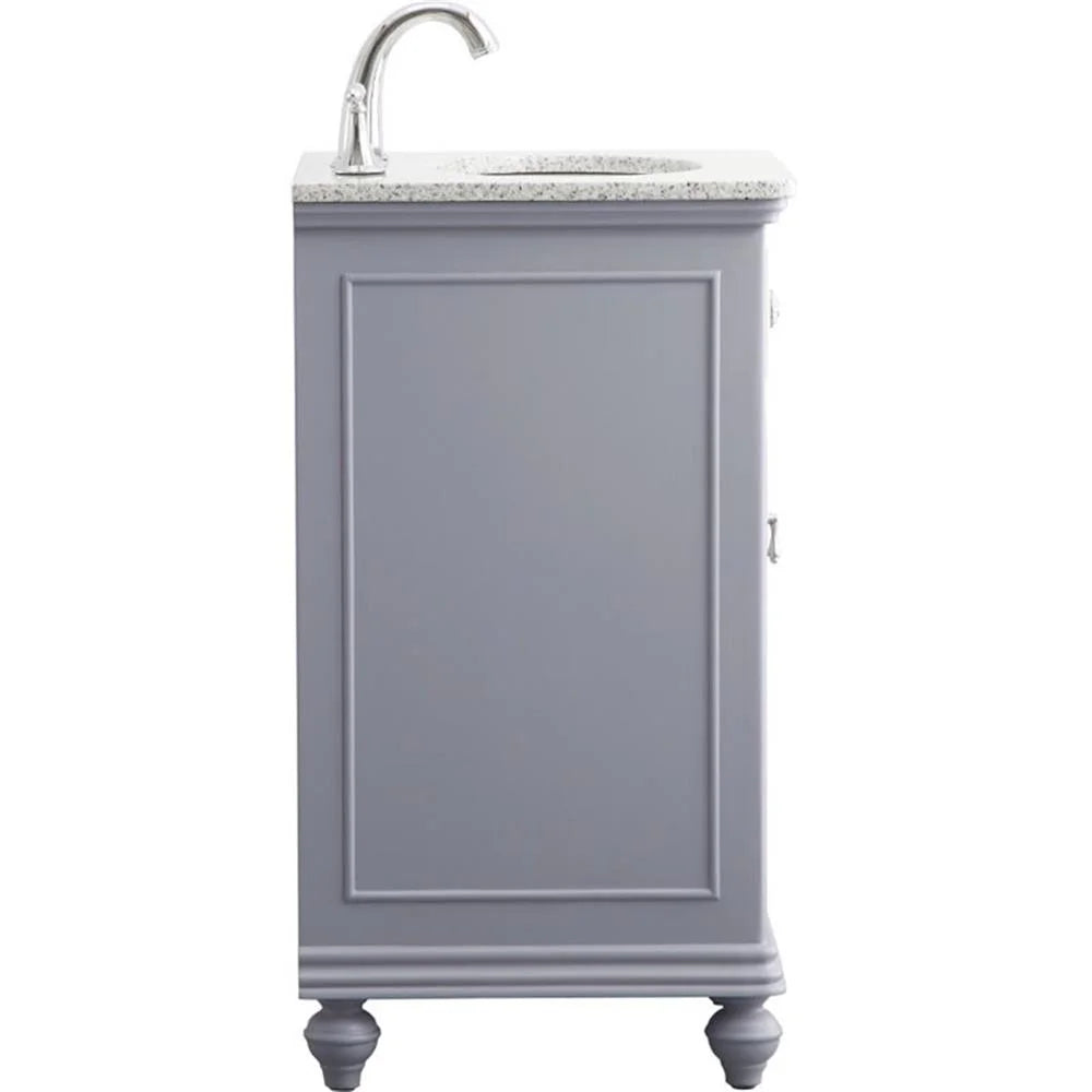 19 inch single bathroom vanity in vintage mint
