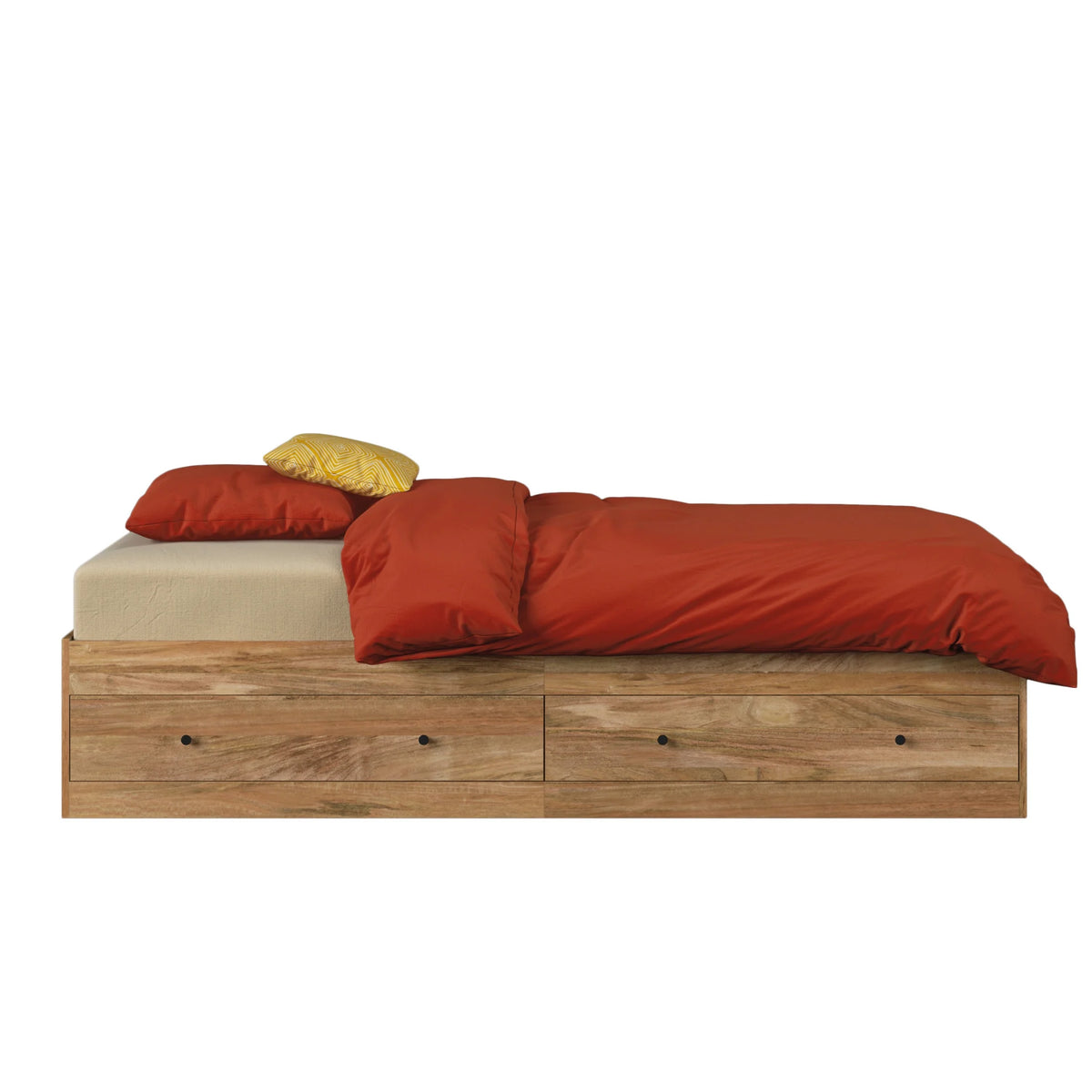 Sauder Cannery Bridge Twin Bed, Sindoori Mango Finish
