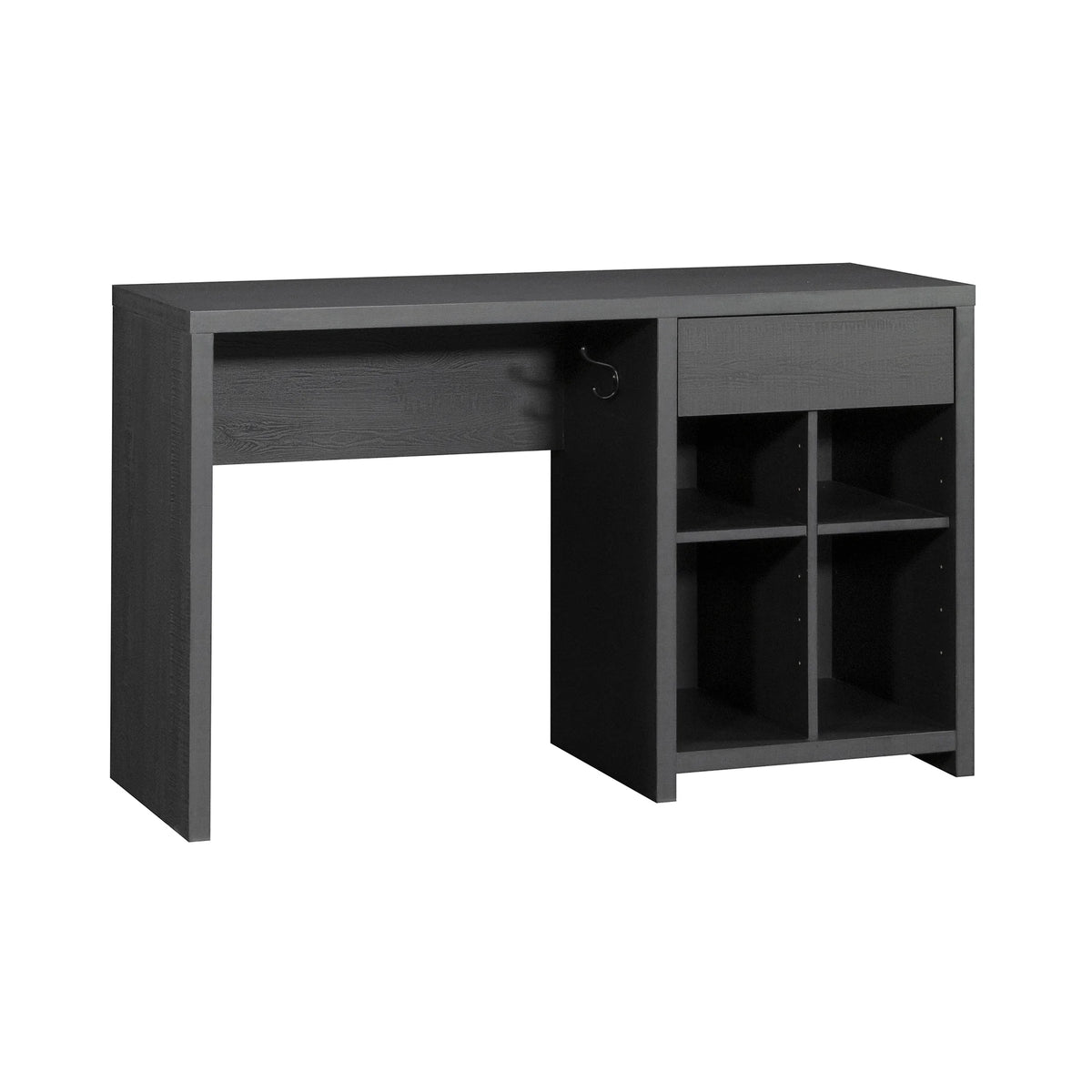 Mainstays Westley Adjustable Shelf Desk with Gaming Headphone Hook and Cable Management, Warm Walnut Finish