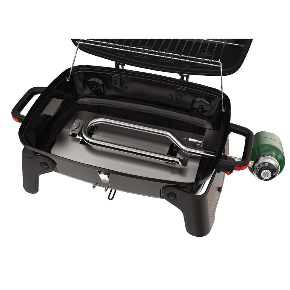 Megamaster 1 Burner Tabletop Propane Gas Grill for Camping, Camp, Outdoor, Black