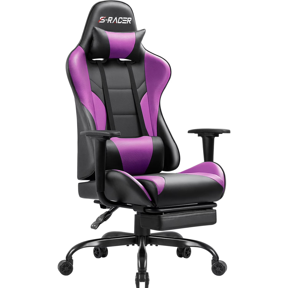 Lacoo High Back Gaming Chair Ergonomic Gaming Computer Chair,Black