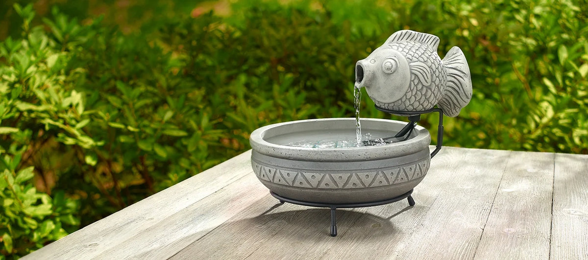 Smart Solar  Marin Solar Fish Fountain