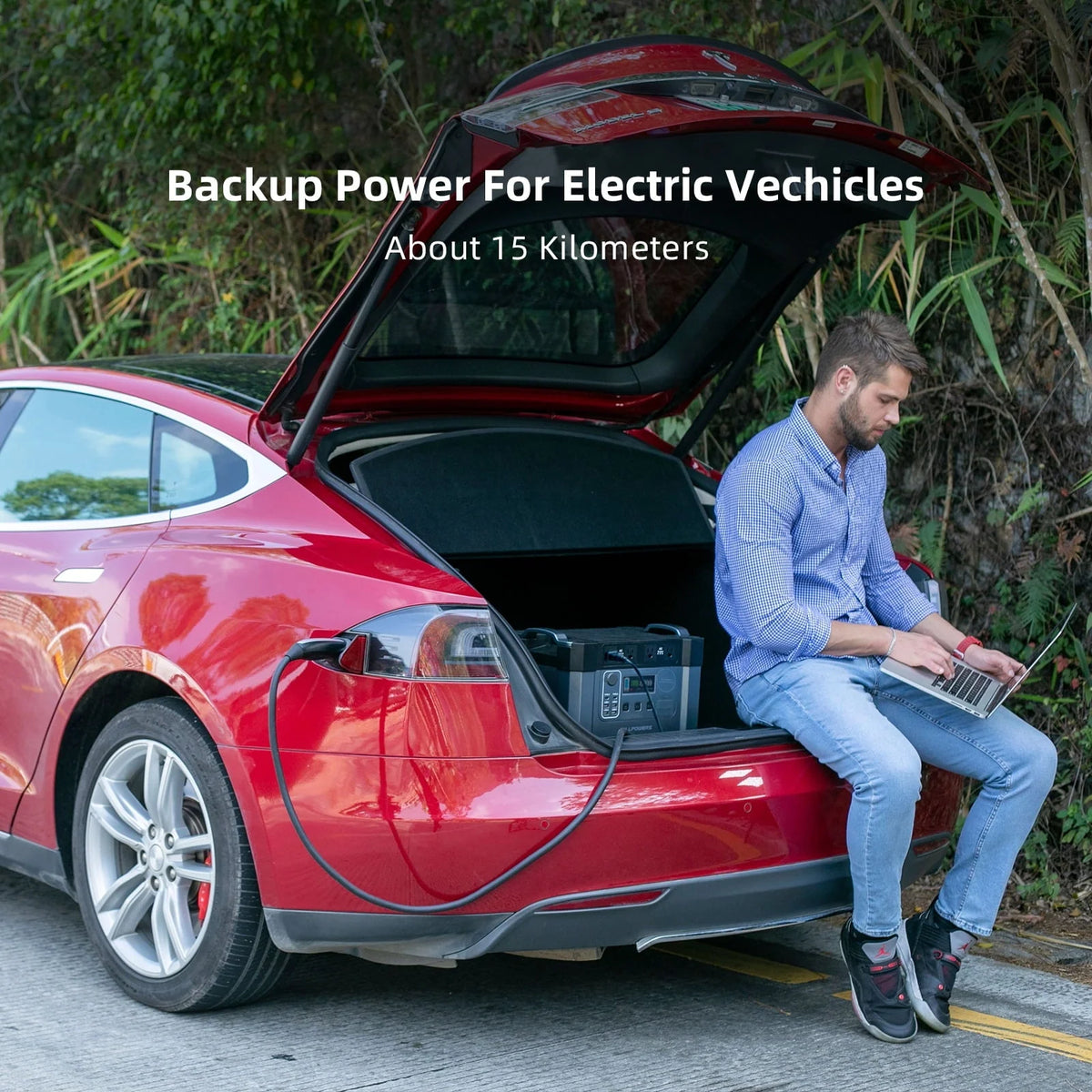 ALLPOWERS S2000 Solar Generator Kit, include 2000W 1500Wh Portable Power Station with 2 Pack SP027 100W Foldable Solar Panel, 【Shipping Separately】