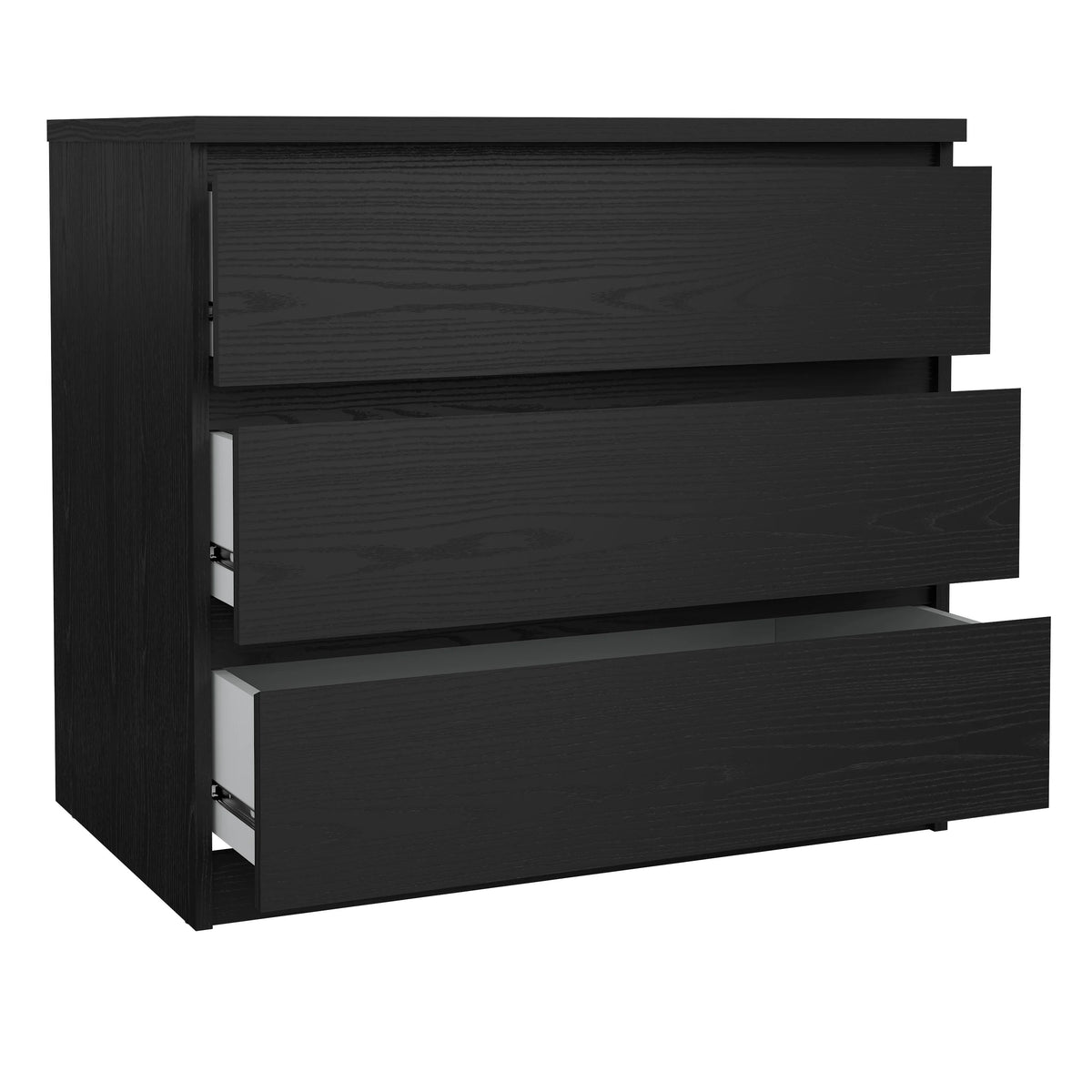 Tvilum Scottsdale 3 Drawer Chest Dresser for Adults, White High Gloss