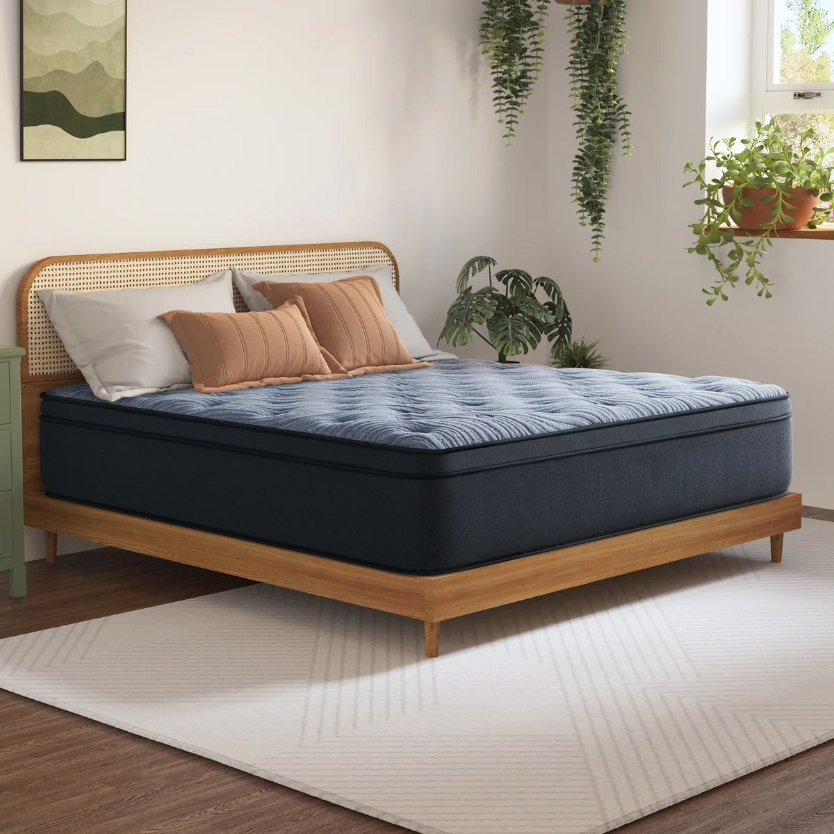 Queen Mattress, JIAVA 12 inch Hybrid Mattress Medium Firm Innerspring Mattress in a Box��Queen Size Mattress