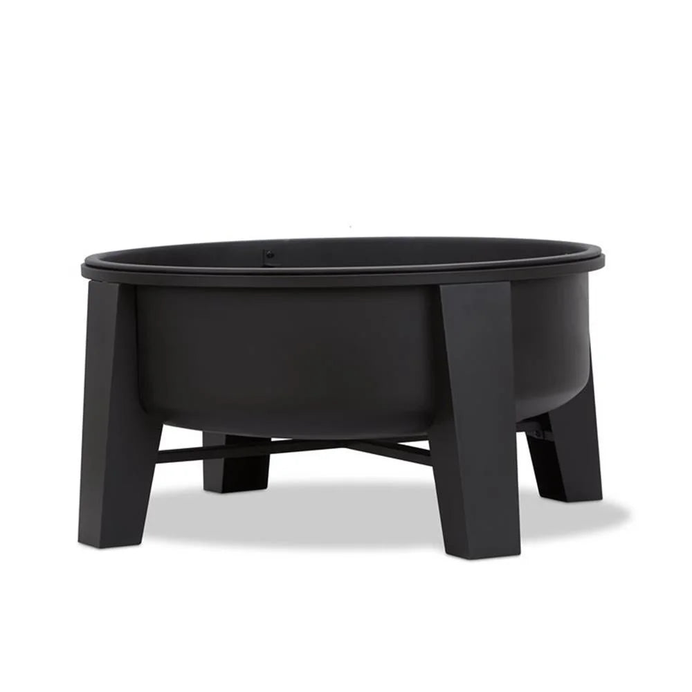 Real Flame Forsyth Wood-Burning Iron Fire Pit in Black