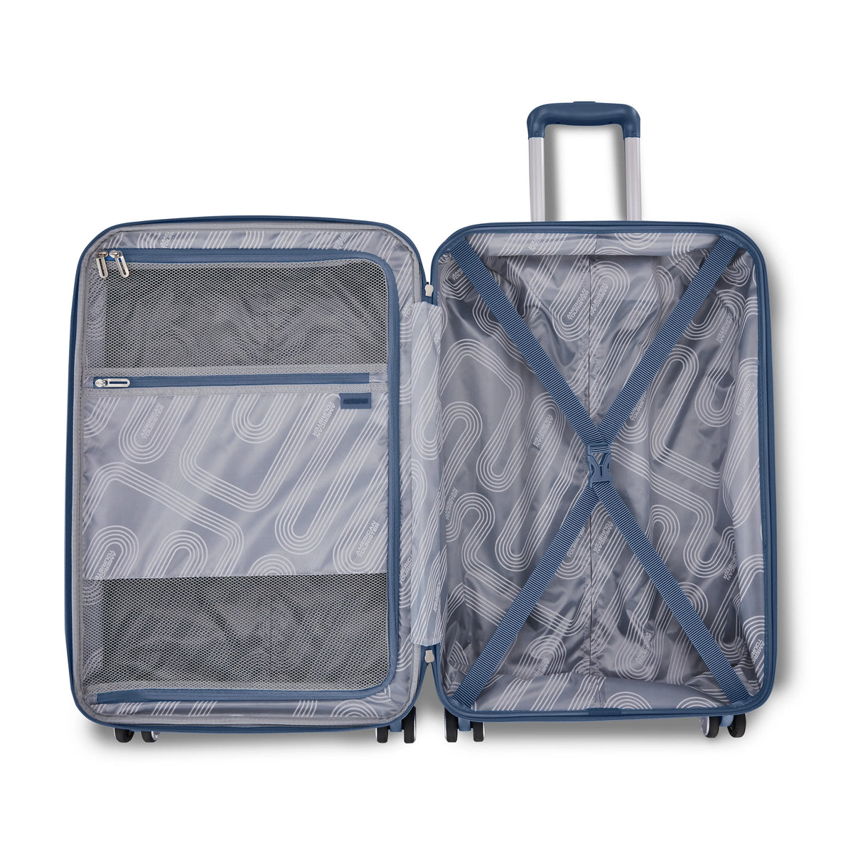 American Tourister Stratum 3.0 Medium Hardside Suitcase with Spinner Wheels - Elemental Blue