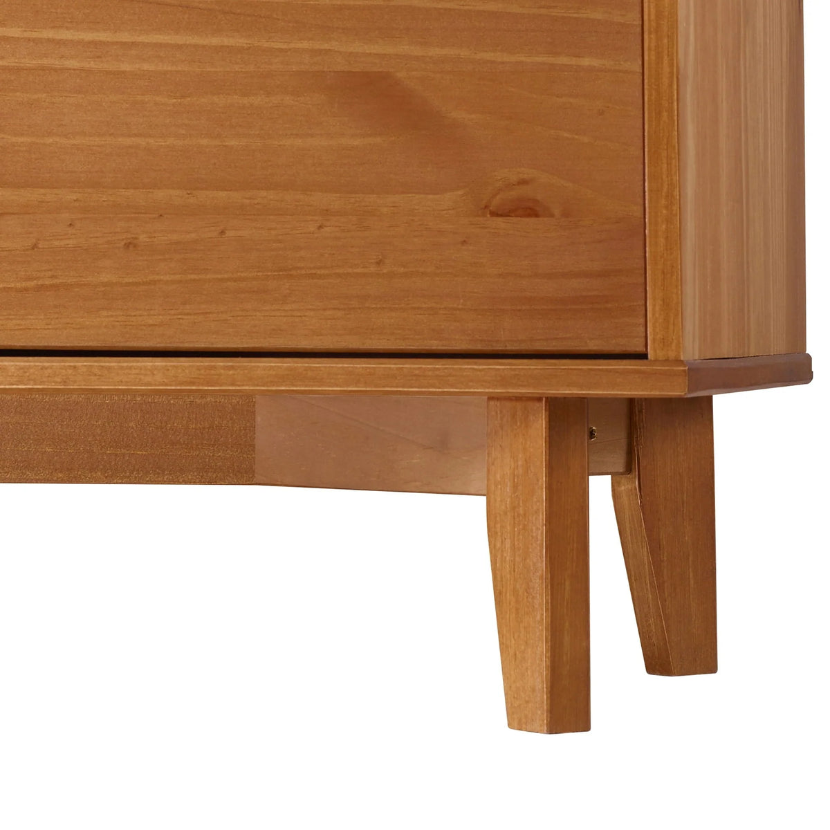 Walker Edison Sonoma 6-Drawer Solid Wood Caramel Dresser