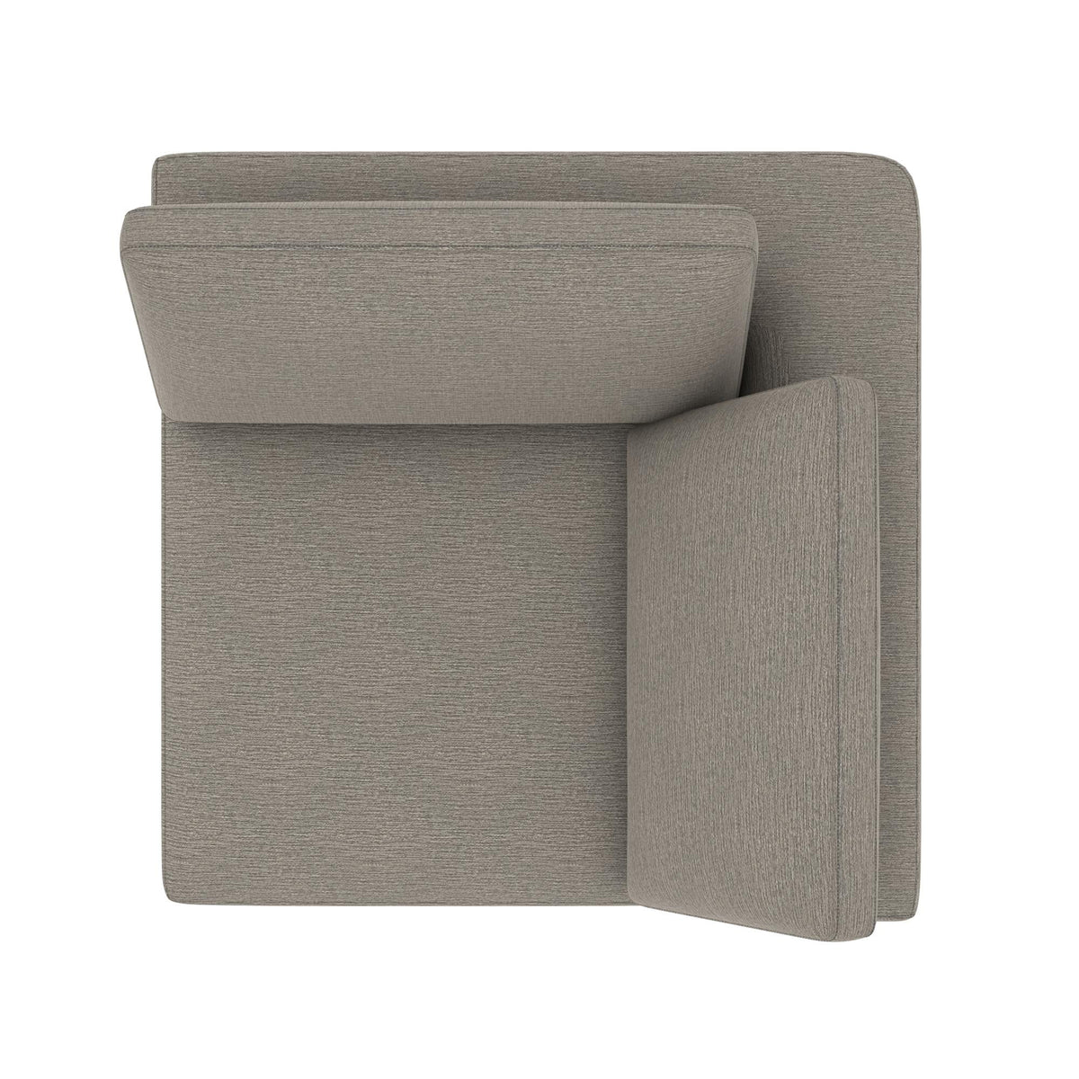 York Modular Corner Chair, Urban Steel Taupe