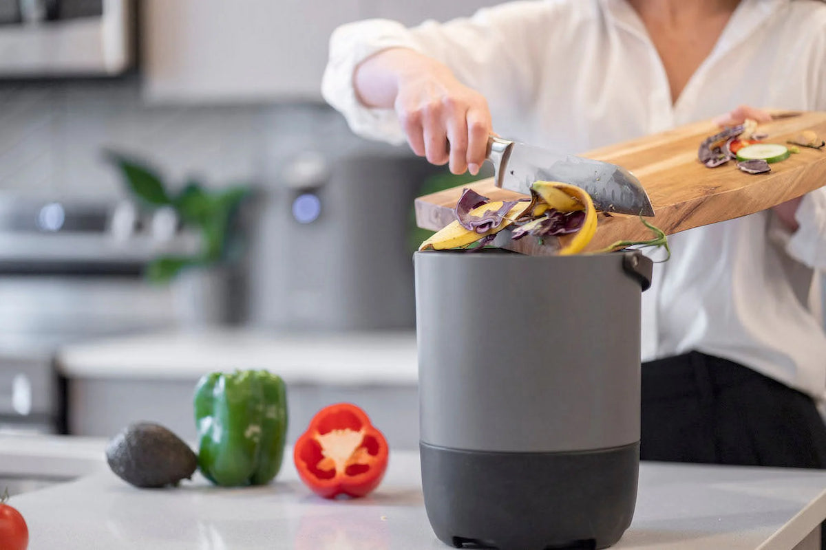 FoodCycler Eco 5 Odorless Indoor Compost Electric Food Waste Disposer 5L, Gray