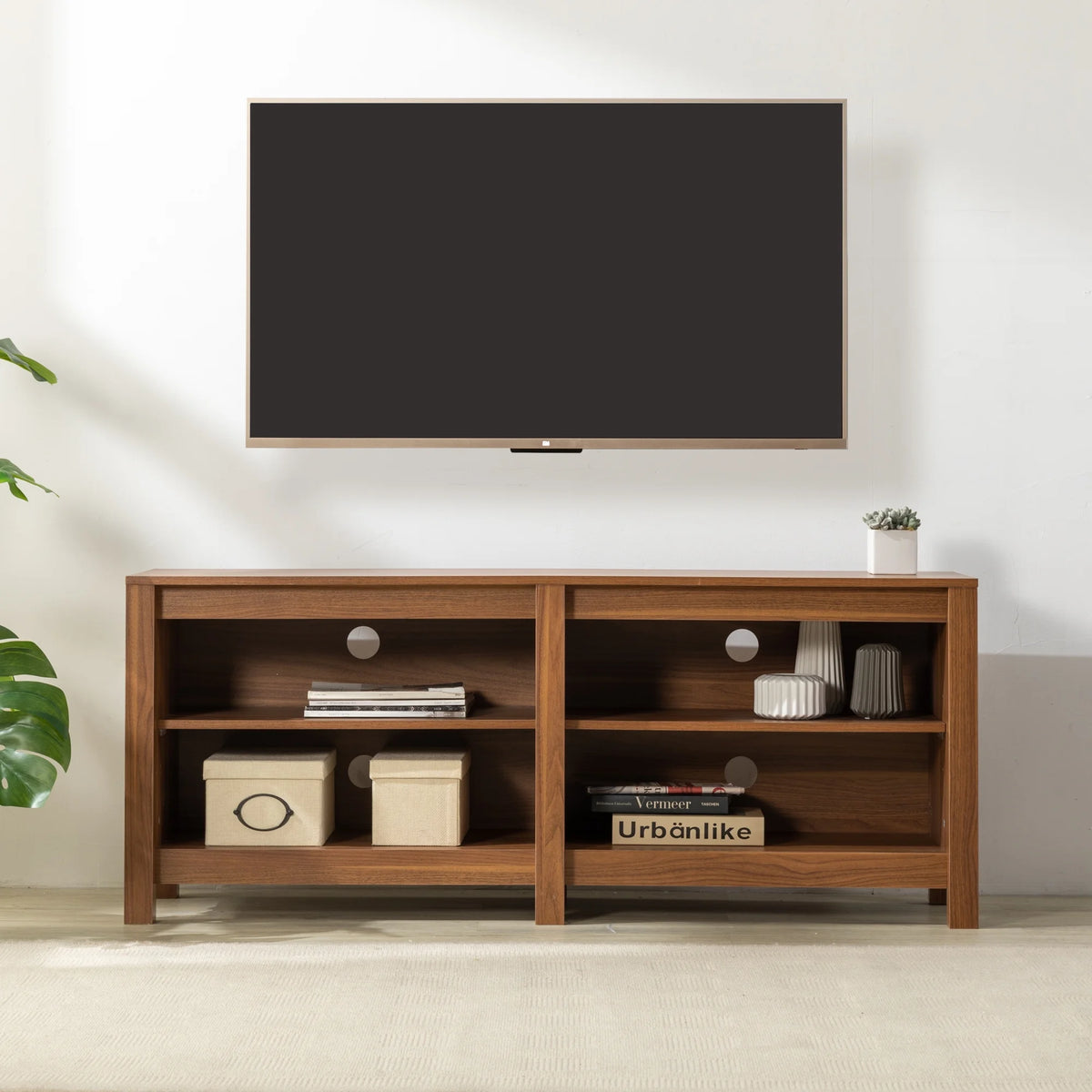 Zinus Camden TV Stand for TVs up to 65", Espresso