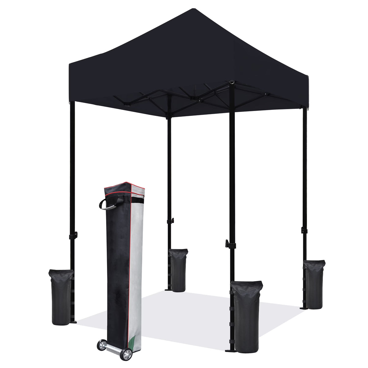 Eurmax 5x5 Pop up Canopy Outdoor Heavy Duty Tent,Ruby