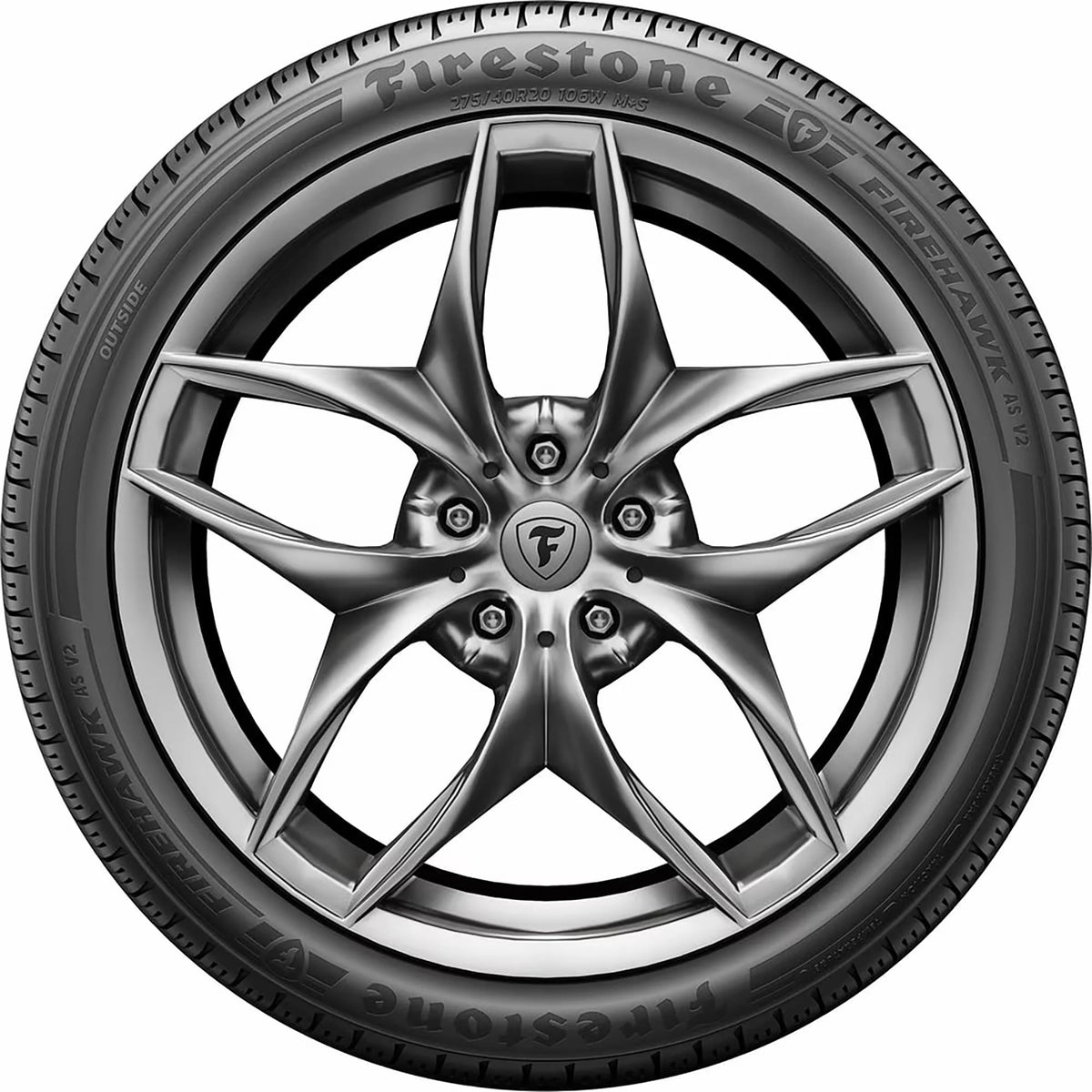 Set of 2 Firestone FireHawk A/S V2 235/50R17 96V Tires