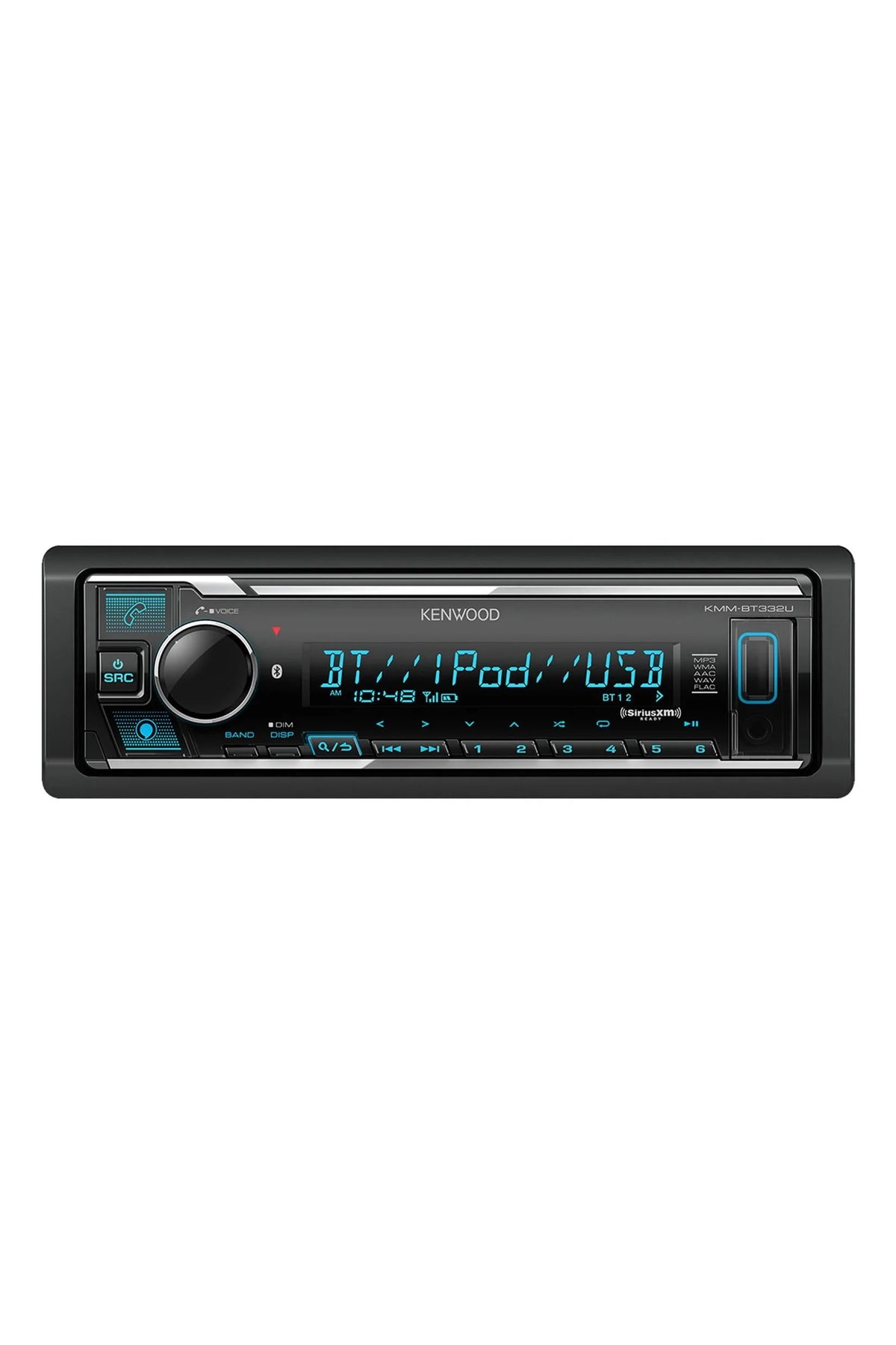 Kenwood KMM-BT332U Digital Media Receiver with Bluetooth &  Voice Control Built-In