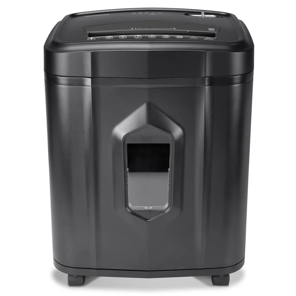 Aurora GB Professional Grade 12-Sheet Micro-Cut Paper and CD/Credit Card Shredder, 10 Minutes Continuous Run Time