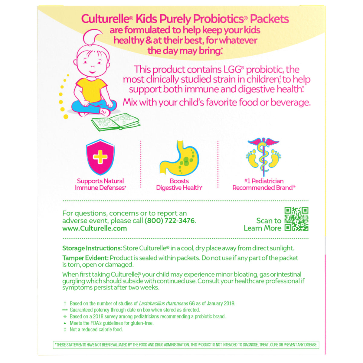 Culturelle Kids Purely Probiotic Packets, 60 Packets